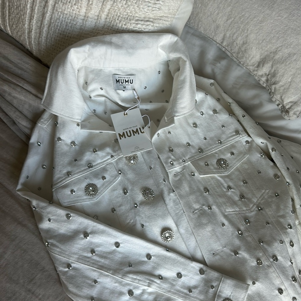 Show Me Your MuMu Bridal White Diamond Jackeg